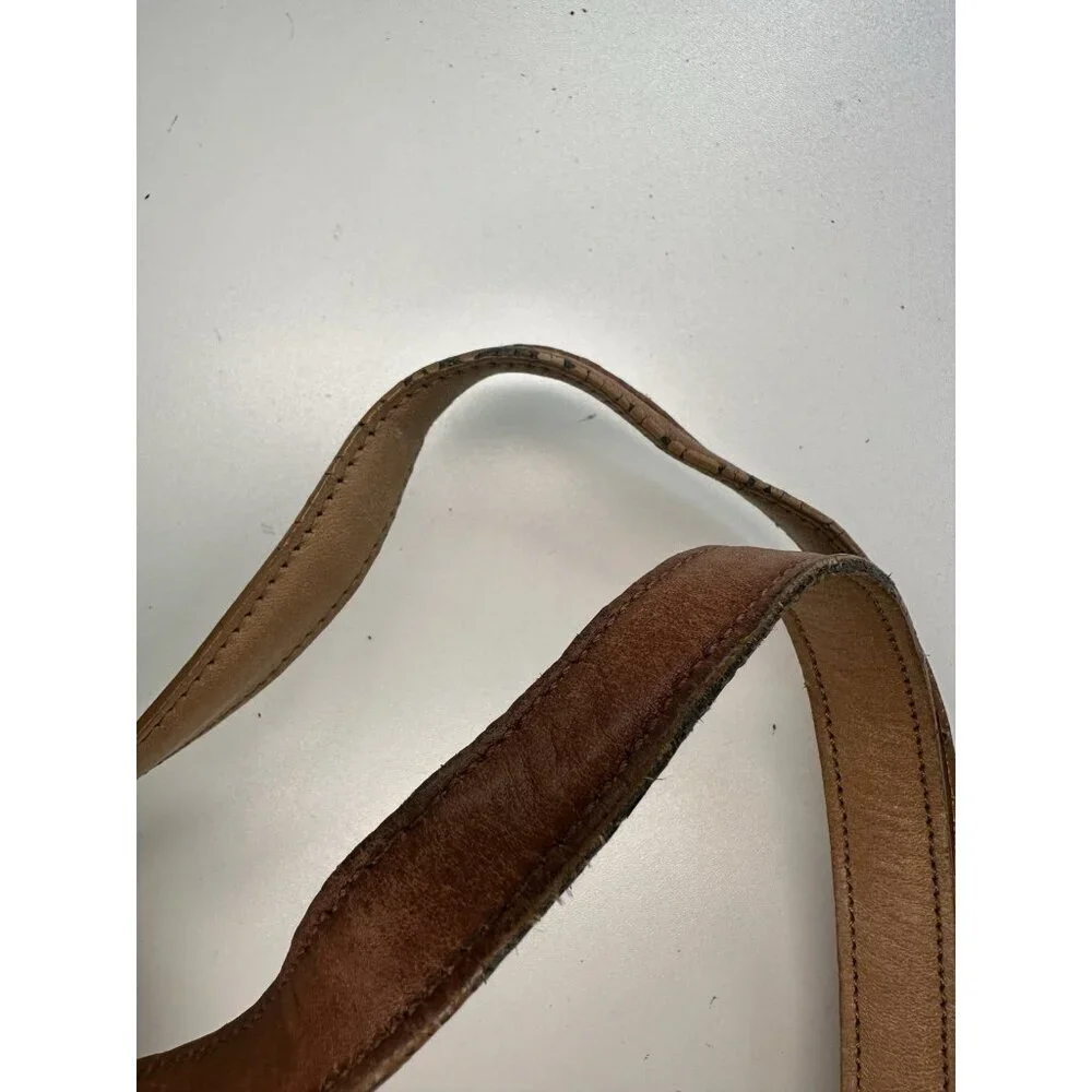 DAMAGED / WORN Coach 5187 Tan Leather Gallery Tote Vintage - Picture 4 of 10